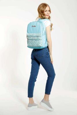 Kaukko Magic Dreams Sırt Çantası Taşlı Pullu-Turkuaz K1547 - 2