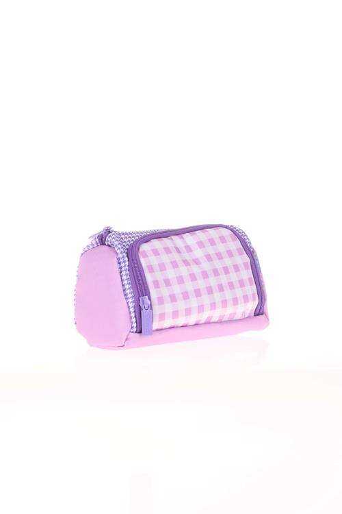 Kaukko Wichlight Plaid Kalem Çantası Plaid Lila K2453 - 1