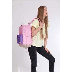 Wıchlıght Sırt Çantası Pınk Flowers - 4