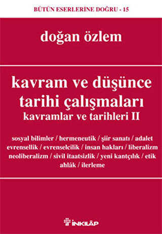 Kavram ve Düşünce Tarihi Çalışmaları Kavramlar ve Tarihleri 2 - İnkılap Kitabevi