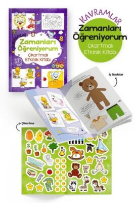 Kavramlar – Zamanları Öğreniyorum – Çıkartmalı Etkinlik Kitabı - 1