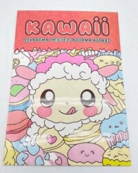 Kawaii Çıkartmalı Boyama Kitabı A4 16 Sayfa - 2. Kitap - BKM Kitap