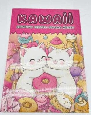 Kawaii Çıkartmalı Boyama Kitabı A4 16 Sayfa - 5. Kitap - 1