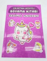 Kawaii Çıkartmalı Boyama Kitabı A4 16 Sayfa - 7. Kitap - BKM Kitap