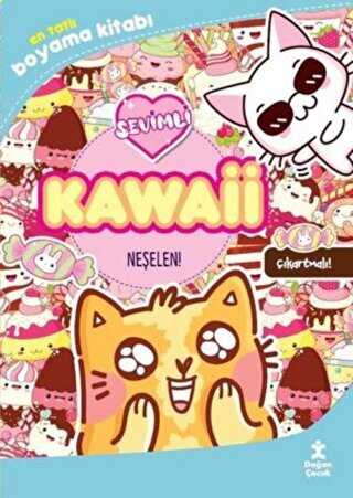 Kawaii Neşelen! - En Tatlı Çıkartmalı Boyama Kitabı - 1
