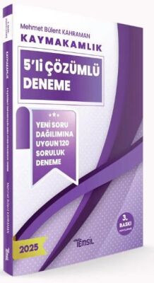 Temsil Kitap Kaymakamlık 5’li Çözümlü Deneme - 1