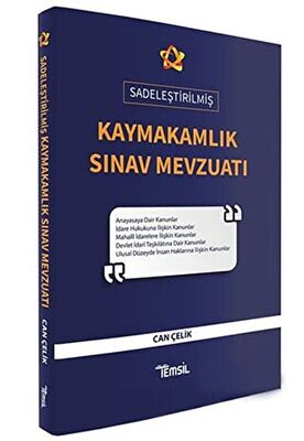 Temsil Kitap Kaymakamlık Sınav Mevzuatı Sadeleştirilmiş - 1