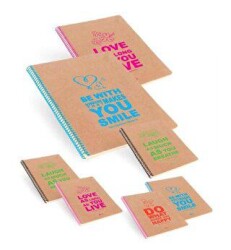 Keskin Color A4 100 Yaprak Çizgisiz Funky Sert Kapak Defter - Keskin Color