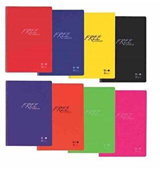 Keskin Color A4 200 Yaprak Kareli Plastik Kapak Free Defter - 1