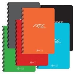 Keskin Color A4 60 Yp.Çizgili PP Kapak Free Defter - Keskin Color