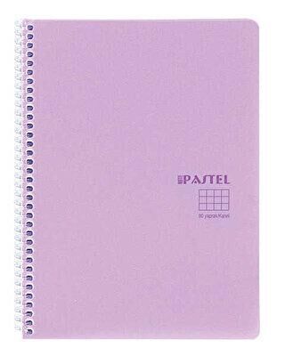 Pastel A4 80 Yaprak Karton Plastik Kapak Spralli Note Defteri Keskin Color - 1