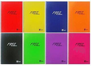 Keskin Color A5 Çizgili Defter Free Spiralli Plastik Kapak 80 Yaprak - 1