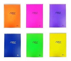 Keskin Color A6 80 Yaprak Çizgi Free Office Üstten Spiralli Bloknot - Keskin Color