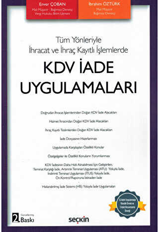 KDV İade Uygulamaları - Seçkin Yayıncılık