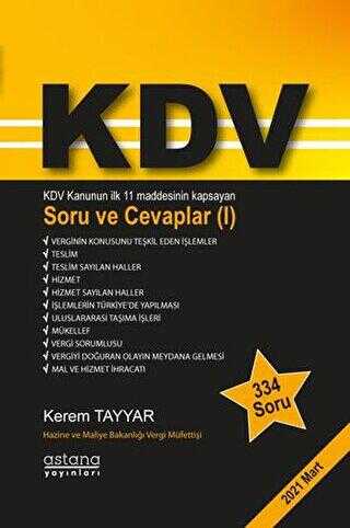 KDV Soru ve Cevaplar 1 - Astana Yayınları