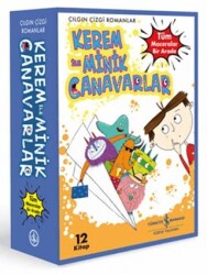 Kerem ile Minik Canavarlar - Tüm Maceralar Bir Arada 12 Kitap - İş Bankası Kültür Yayınları