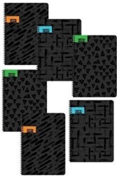 Keskin 16,5x22,5 80 Yaprak Çizgili PP Kapak Spiralli Delta Defter - Keskin Color