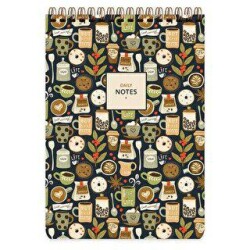 Keskin 17x24 72 Yaprak Çizgili Spiralli Bloknot - Kahve - Keskin Color