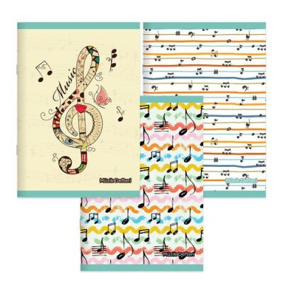 Keskin A4 32 Yp. Tel Dik. Karton Kapak Muzik Defteri - 1
