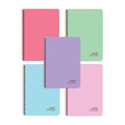 Keskin A4 72 Yaprak Düz PP Kapak Spiralli Pastel Show Defter - Keskin Color
