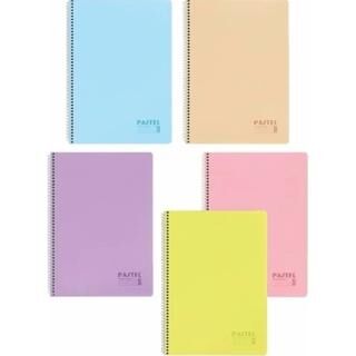 Keskin A5 96 Yaprak Çizgili PP Kapak Spiralli Pastel Show Defter - 1