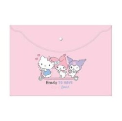 Keskin Color 120770-13 Hello Kitty and Friends A4 Çıtçıtlı Dosya - Keskin Color