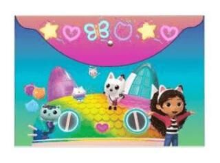 Keskin Color 120770 Gabby`Nin Hayal Evi A4 Çıtçıtlı Dosya Plastik - 1