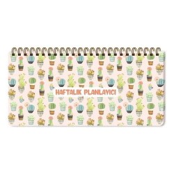 Keskin Color 13X27 Spiralli Planner - Cactus 2022 - Keskin Color