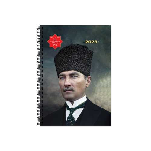 Keskin Color 17x24 Atatürk Günlük Spiralli Ajanda - Başkomutan 2024