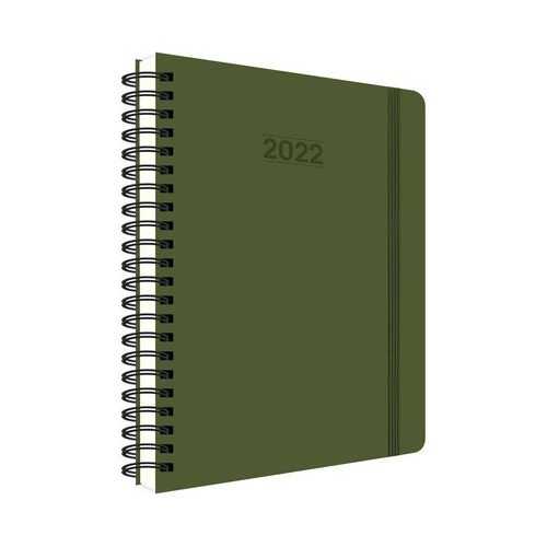 Keskin Color 17x24 Spiralli Pronot Günlük Ajanda Forest Green 2022