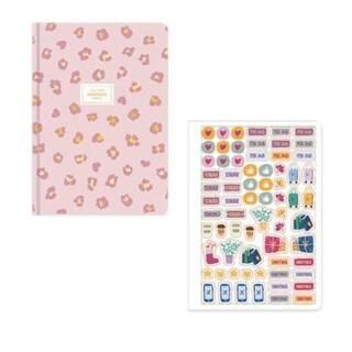 Keskin Color 2025-2026 17x24 Ciltli Akademik Ajanda - Pembe Leopar - 1