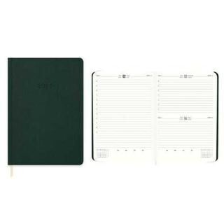 Keskin Color 2026 - 14x20 Günlük Termo Deri Ajanda - Yeşil - 1