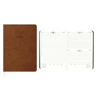 Keskin Color 2026 - 16x24 Günlük Termo Deri Ajanda - Kahverengi - 1