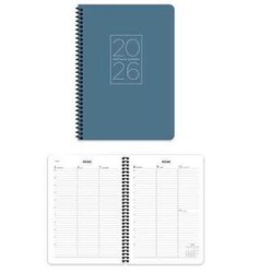 Keskin Color 2026 - 17x24 Spiralli Haftalık Ajanda - Mavi - Keskin Color