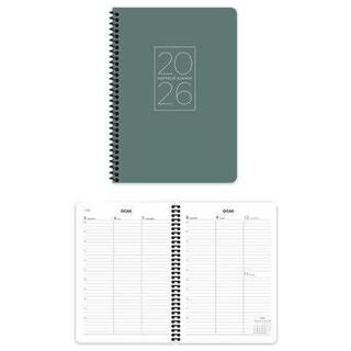 Keskin Color 2026 - 17x24 Spiralli Haftalık Ajanda - Yeşil - 1