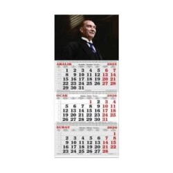 Keskin Color 2026 - 3 Aylik Spiralli Jumbo Denizci Takvim - Atatürk 2 - Keskin Color