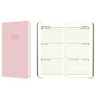 Keskin Color 2026 - 8x16 Ciltli Haftalık Cep Ajandası - Pembe - 1
