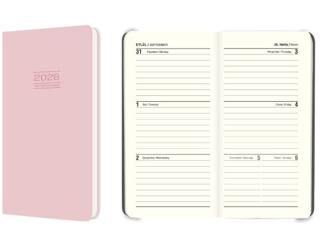Keskin Color 2026 - 8x16 Ciltli Haftalık Cep Ajandası - Pembe - 1