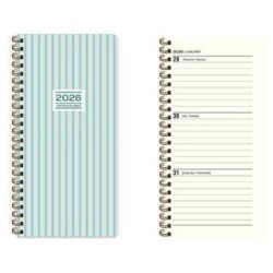 Keskin Color 2026 - 8x16 Haftalık Spiralli Cep Ajandası - Çizgi - Keskin Color