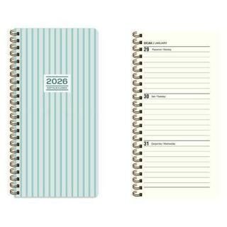 Keskin Color 2026 - 8x16 Haftalık Spiralli Cep Ajandası - Çizgi - 1