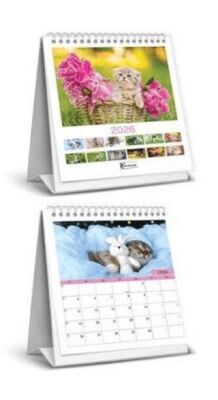 Keskin Color 2026 - Kare Masa Takvimi - Kediler - 1