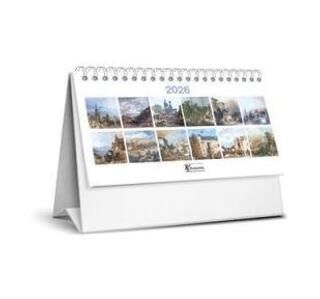 Keskin Color 2026 - MTK - 821 Karton Üçgen Masa Takvim - Gravur - 1