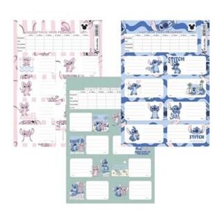 Keskin Color 220130-14 Lilo&Stitch Ders Programlı 3Lü Etiket - 1