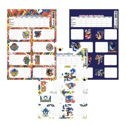 Keskin Color 220130-15 Sonic Ders Programlı 3Lü Etiket - Keskin Color