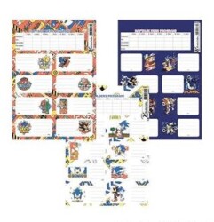 Keskin Color 220130-15 Sonic Ders Programlı 3Lü Etiket - Keskin Color