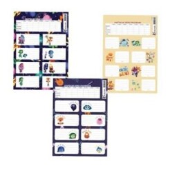 Keskin Color 220130-18 Ters Yüz Ders Programlı 3Lü Etiket - Keskin Color