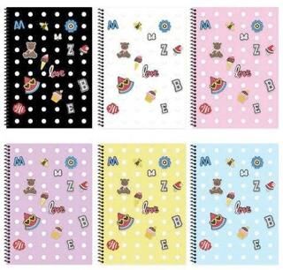 Keskin Color 323242-99 A4 80 Yaprak Kareli PP Kapak Spiralli Fun Defter - 1