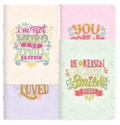 Keskin Color 381811-99 18,5x26 48 Yp Çizgili Tel Dikişli Kuşe Kapak Stickerli Defter-Motto - Keskin Color