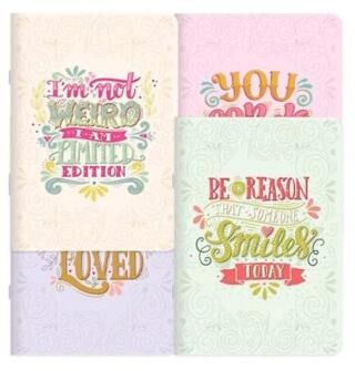 Keskin Color 381811-99 18,5x26 48 Yp Çizgili Tel Dikişli Kuşe Kapak Stickerli Defter-Motto - 1