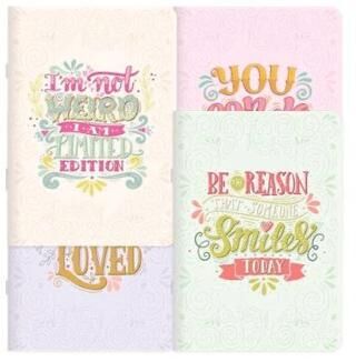 Keskin Color 381812-99 18,5x26 48 Yp Kareli Tel Dikişli Kuşe Kapak Stickerli Defter-Motto - 1